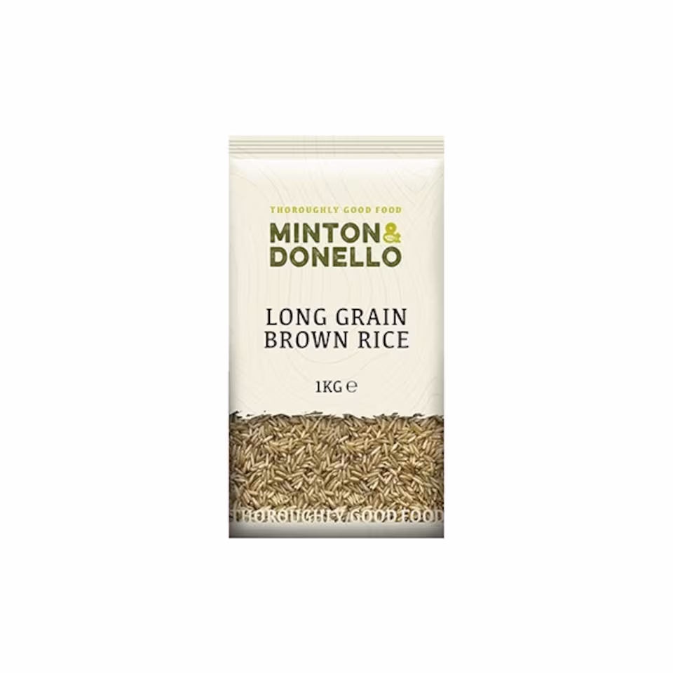 Minton & Donello Organic Long Grain Brown Basmati Rice 6 x 1Kg