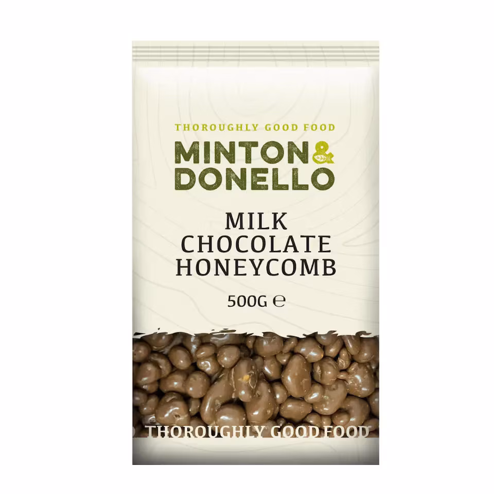 Minton & Donello Milk Chocolate Honeycomb 6 x 500g