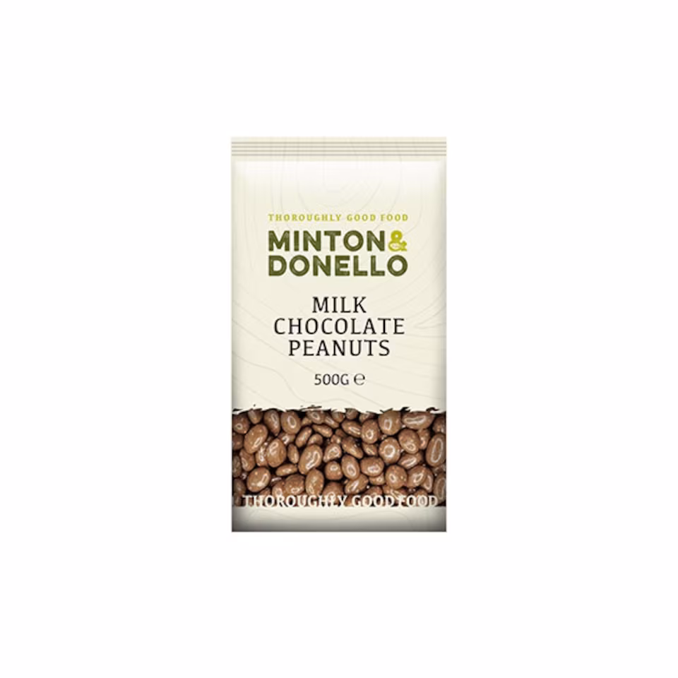 Minton & Donello Milk Chocolate Peanuts 6 x 500g