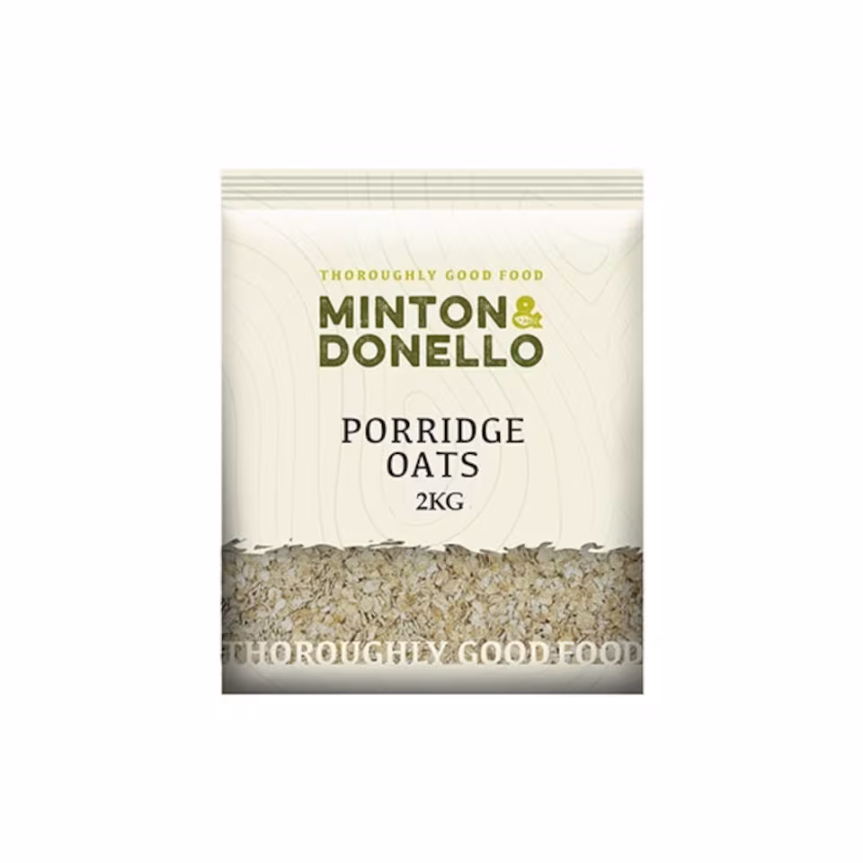 Minton & Donello Porridge Oats 6 x 2Kg