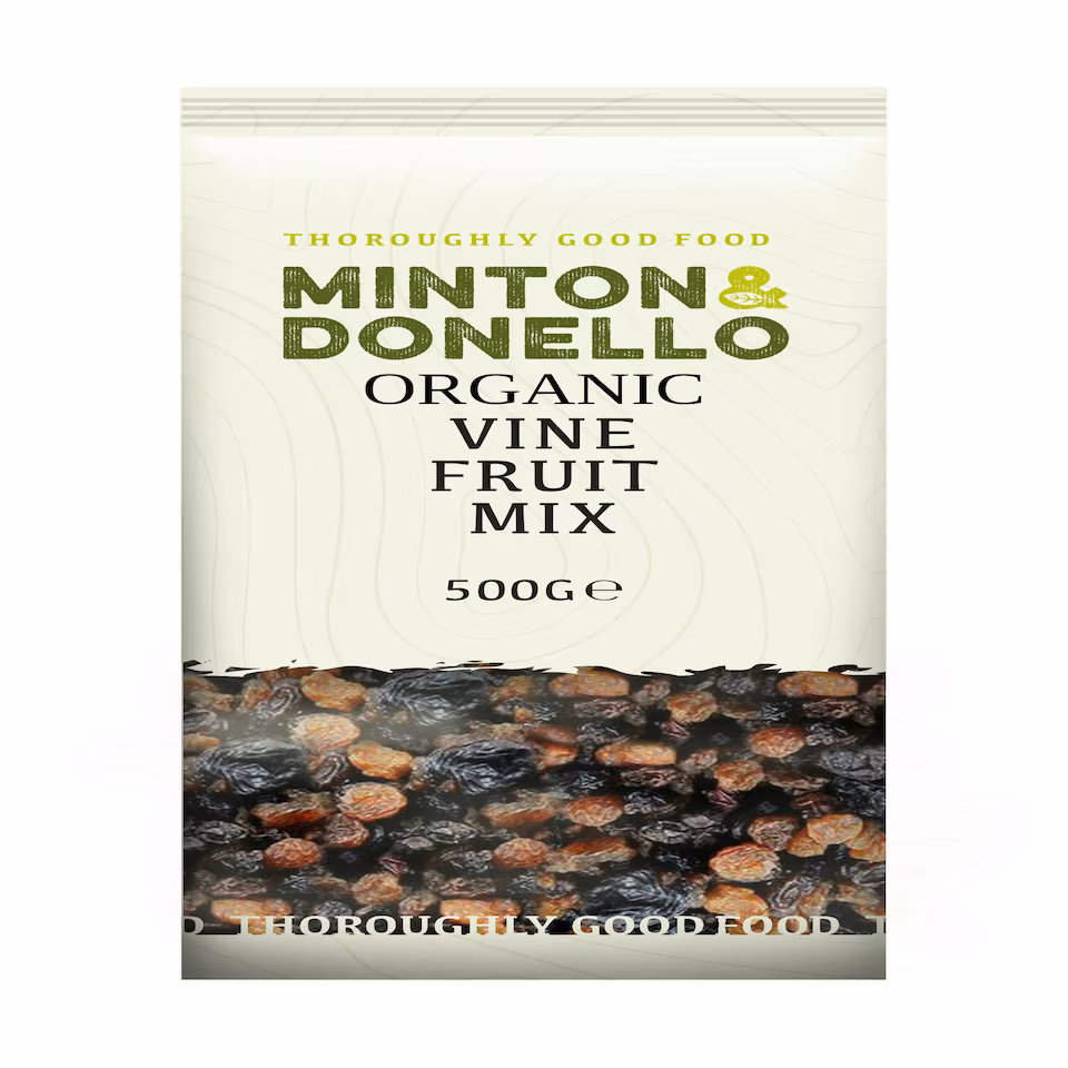 Minton & Donello Organic Vine Fruit Mix 6 x 500g | Multi