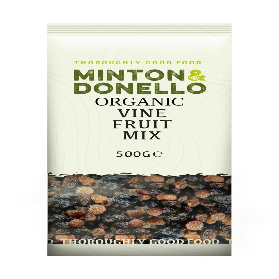 Minton & Donello Organic Vine Fruit Mix 6 x 500g | Multi
