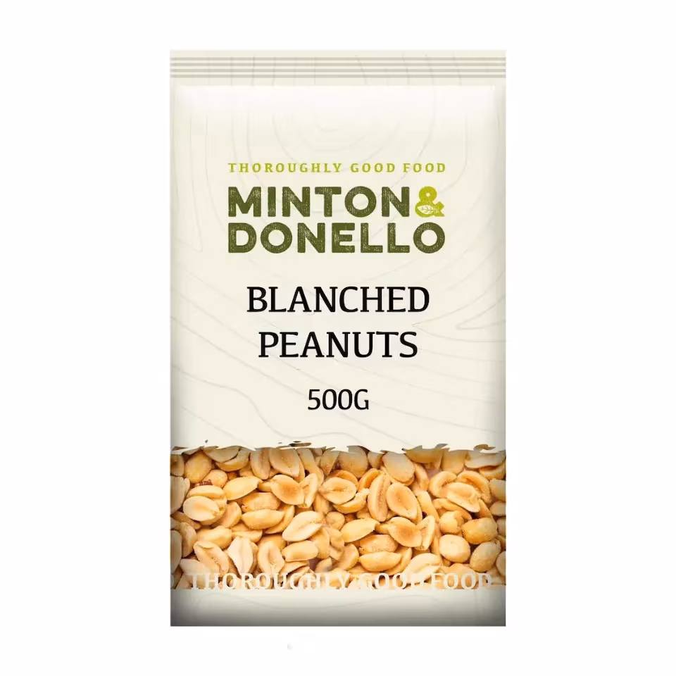 Minton & Donello Blanched Peanuts 6 x 500g