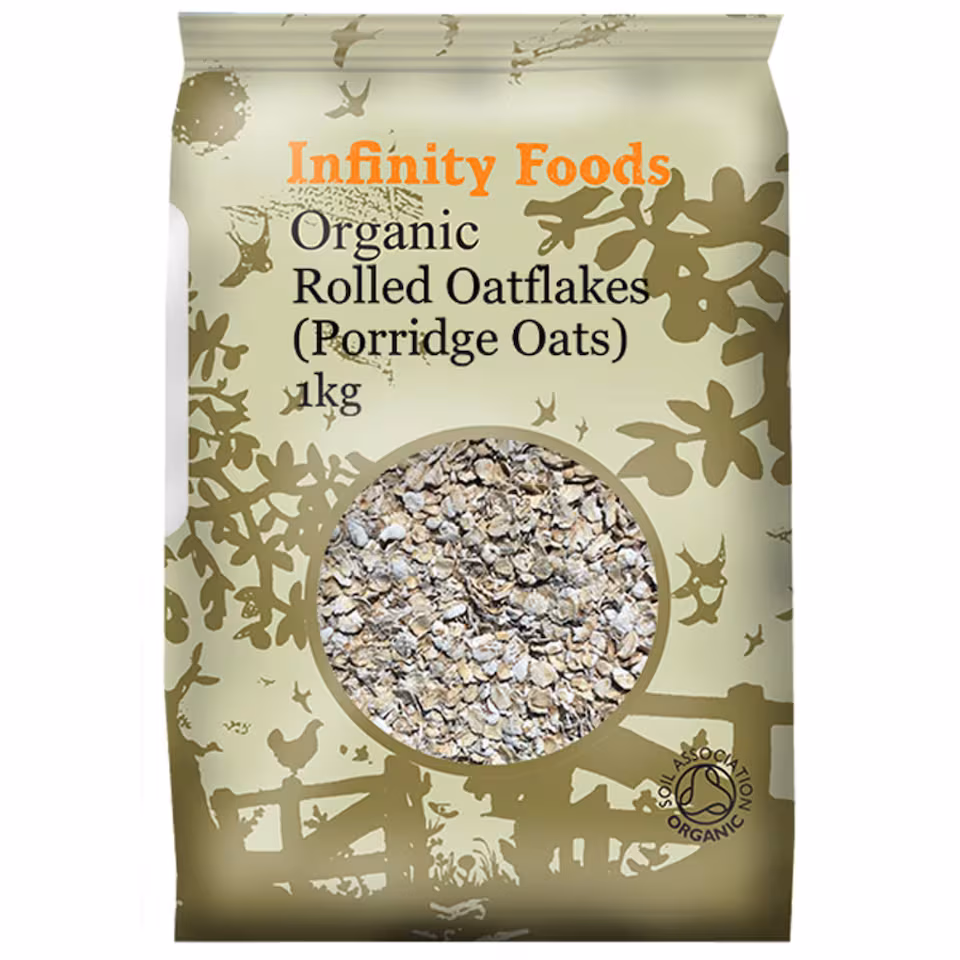 Rolled Oatflakes, Organic 1kg (Infinity Foods) | Multi