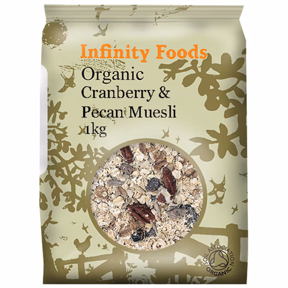Cranberry and Pecan Muesli 1kg, Organic (Infinity Foods) | Multi