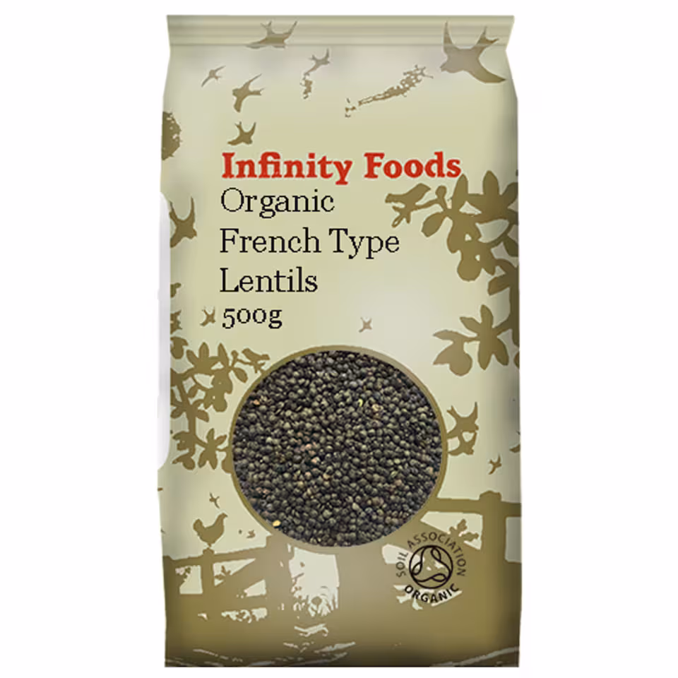 Lentils: French Type Lentils, Organic 500g (Infinity Foods) | Multi