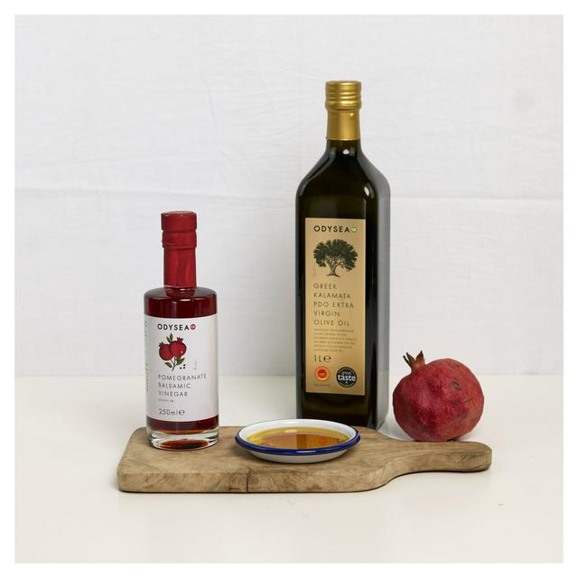 Odysea Pomegranate Balsamic Vinegar & Greek Kalamata PDO Extra Virgin Olive Oil