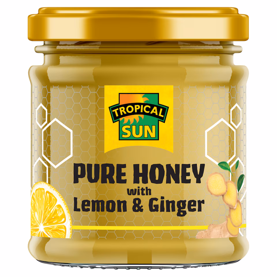 Tropical Sun Honey with Ginger and Lemon 250g