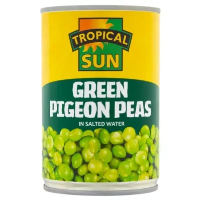 Tropical Sun Green Pigeon Peas in Salted Water 425g
