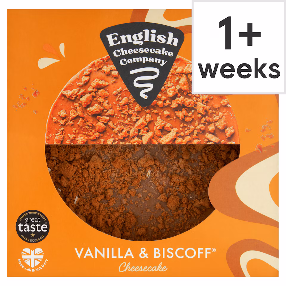 English Cheesecake Company Vanilla & Biscoff Cheesecake 484g