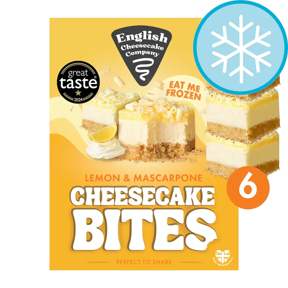 English Cheesecake Company 6 Lemon Cheesecake Bites 210g