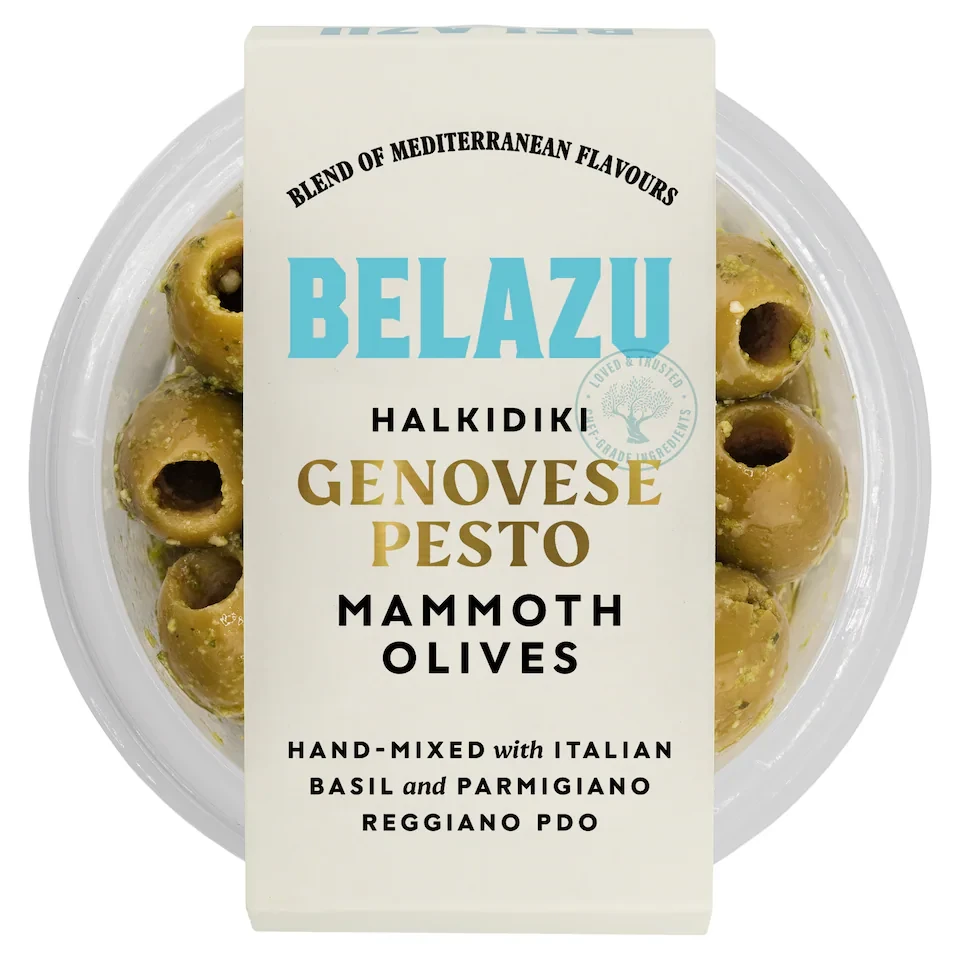 Belazu Halkidiki Genovese Pesto Mammoth Olives 140g