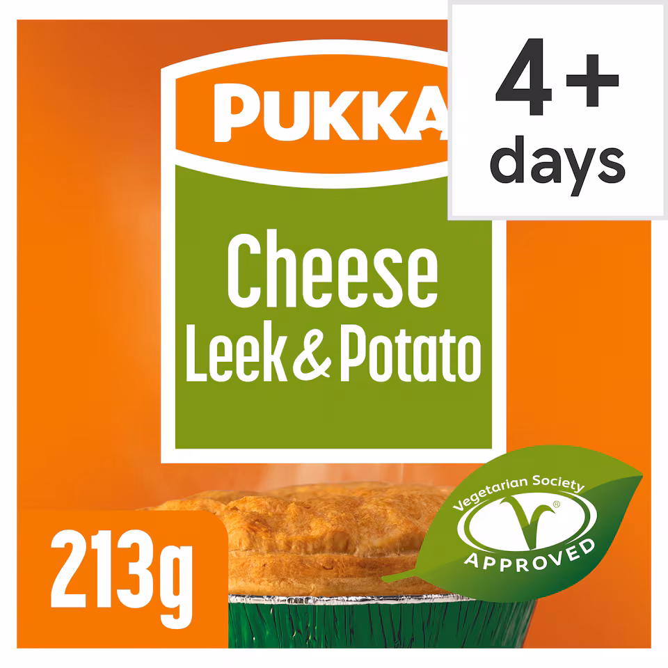 Pukka Veggie Cheese, Leek & Potato Pie