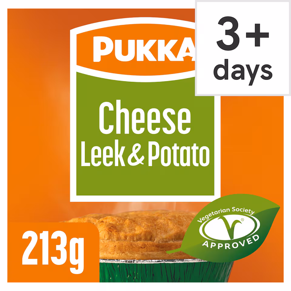 Pukka Veggie Cheese, Leek & Potato Pie