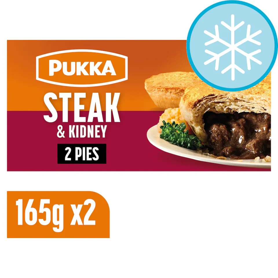 Pukka 2 Steak & Kidney Puff Pastry Pies