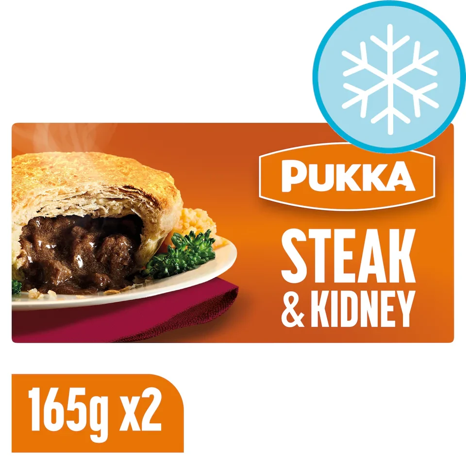 Pukka 2 Steak & Kidney Puff Pastry Pies