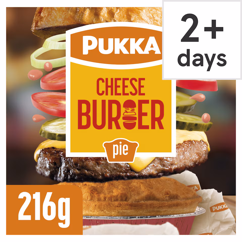 Pukka Cheese Burger Pie