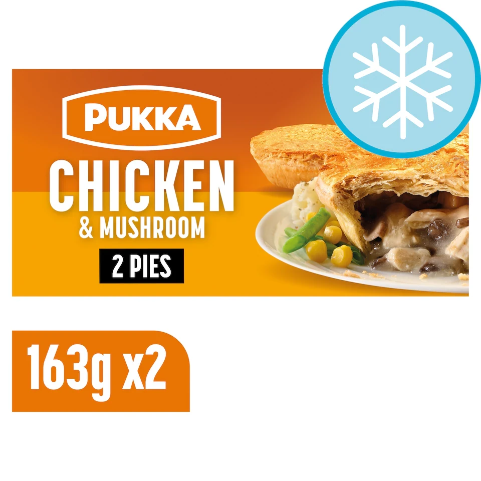 Pukka 2 Chicken & Mushroom Puff Pastry Pies