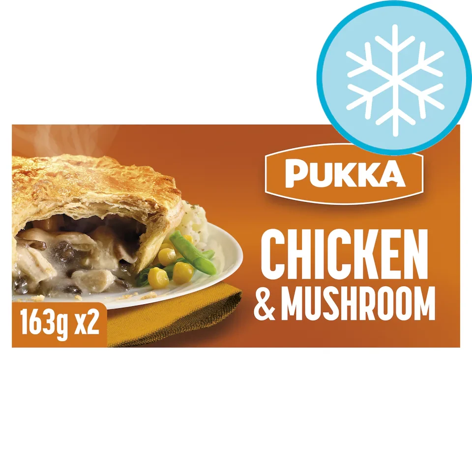 Pukka 2 Chicken & Mushroom Puff Pastry Pies