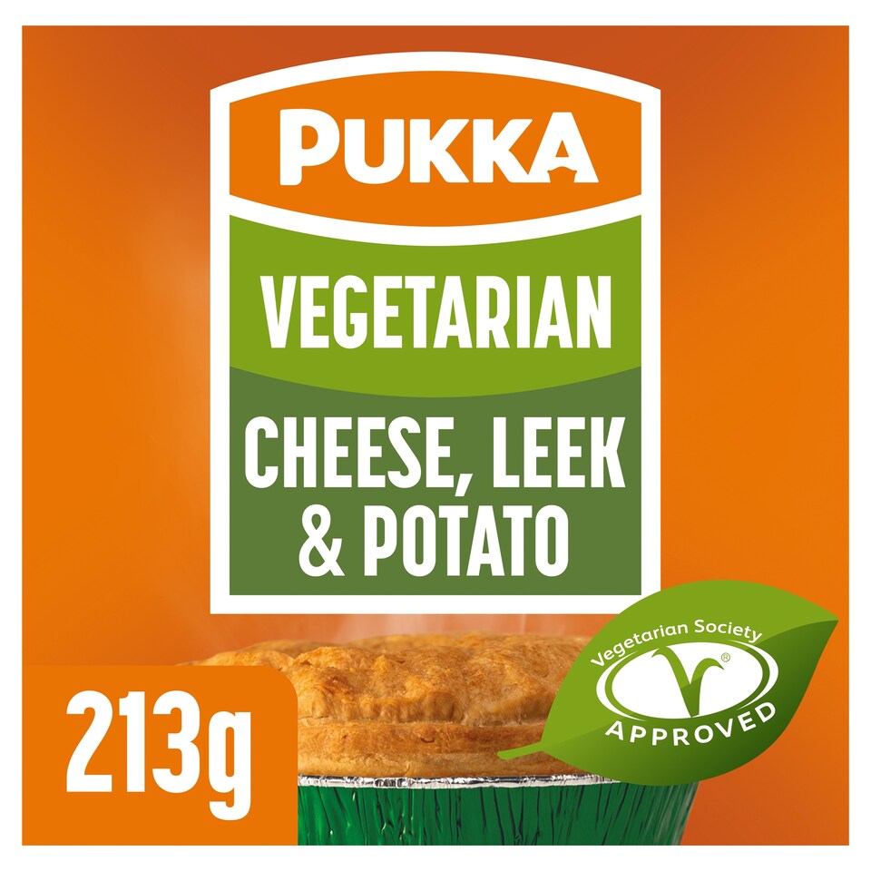 Pukka Vegetarian Cheese, Leek & Potato Pie