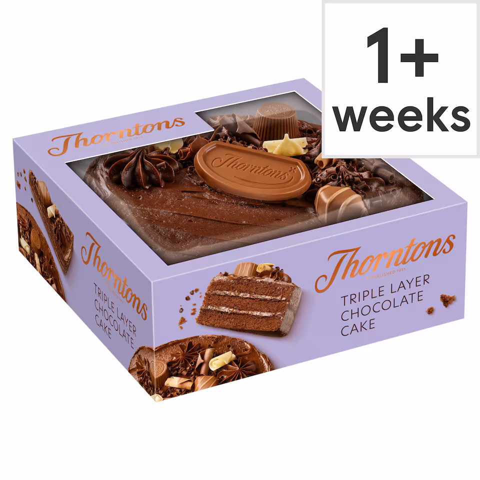 Thorntons Celebration Triple Layer Chocolate Cake