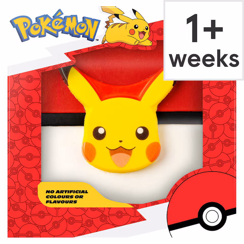 Pokemon Pikachu Celebration Party Cake - Raspberry and Vanilla