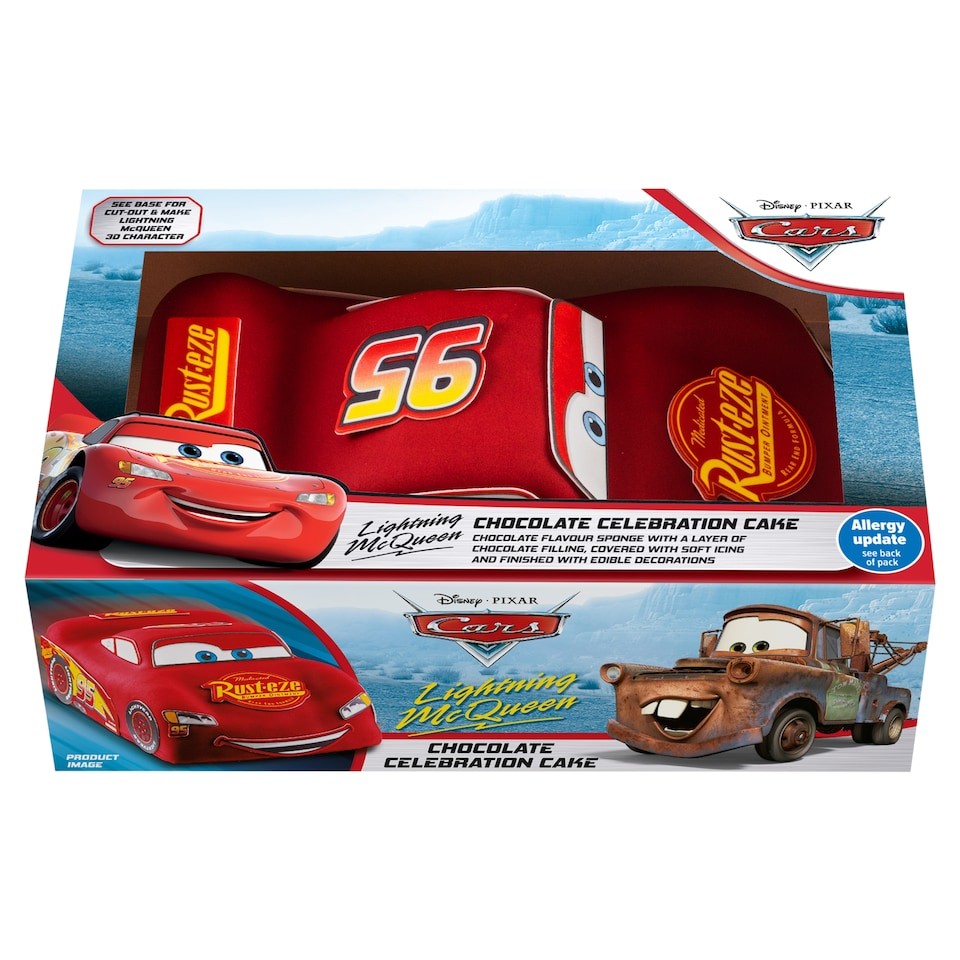 Disney Cars Lightning McQueen Chocolate Celebration Cake