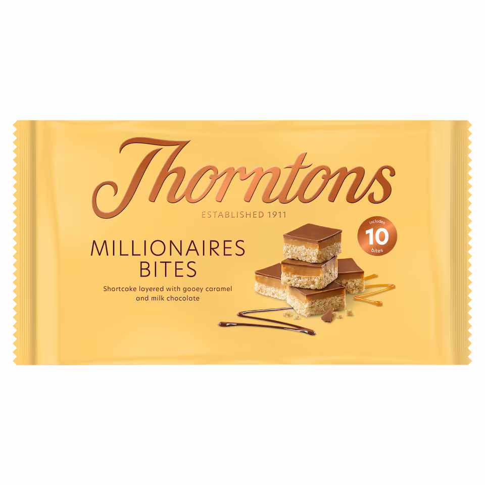 Thorntons Caramel Shortcake Bites 10 Pack