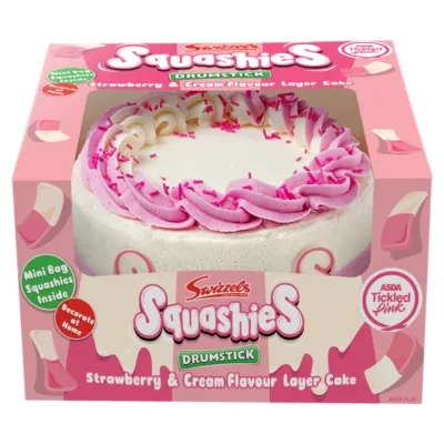 Swizzels Squashies Drumstick Strawberry & Cream Flavour Layer Cake