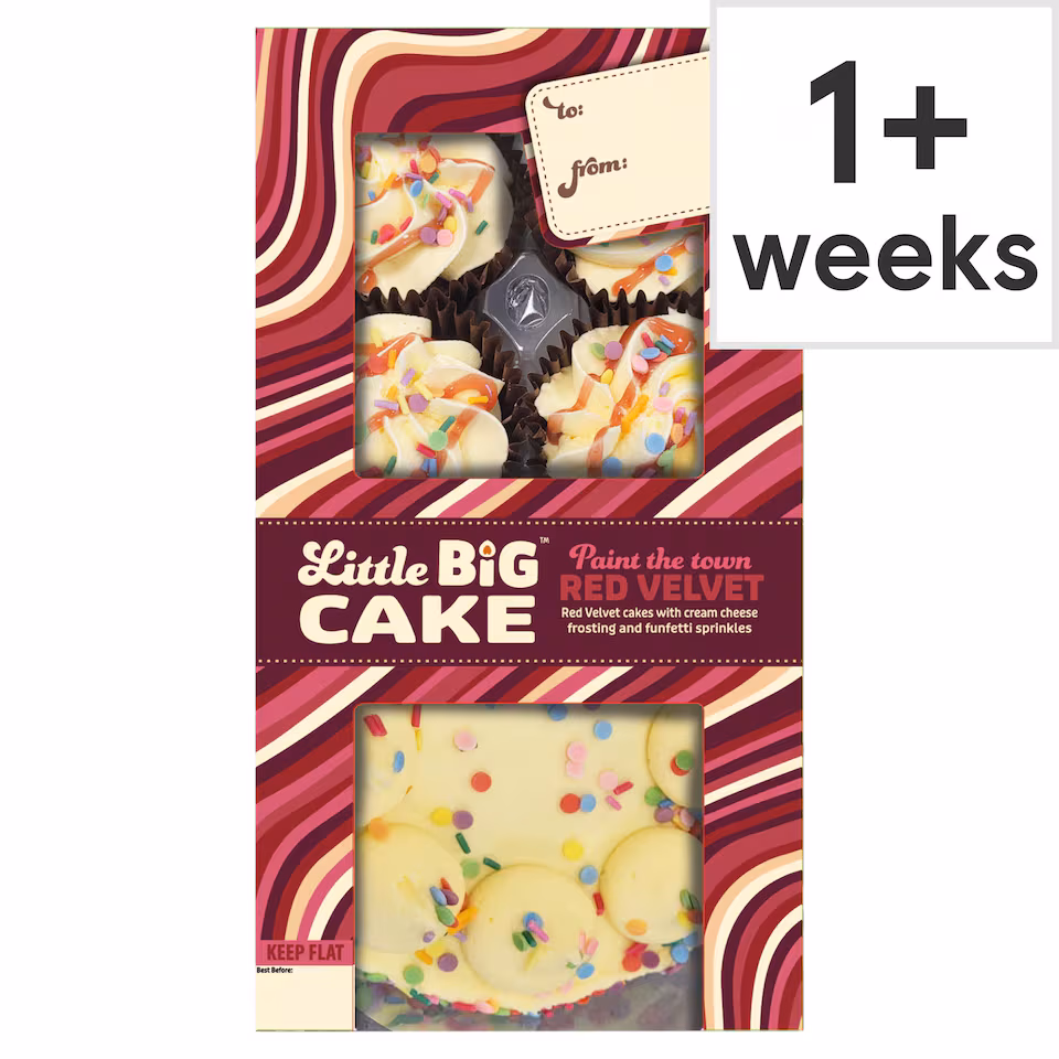 Little Big Cake Paint the town Red Velvet cake Bento box