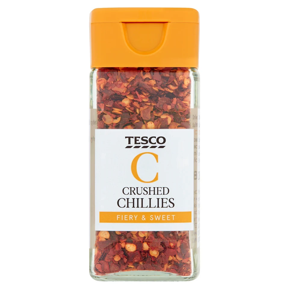 Tesco Crushed Chillies 28G