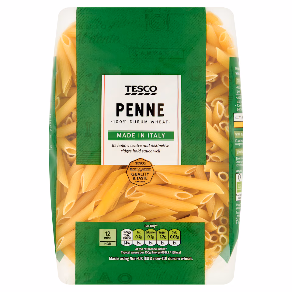 Tesco Penne Pasta Quills 1Kg