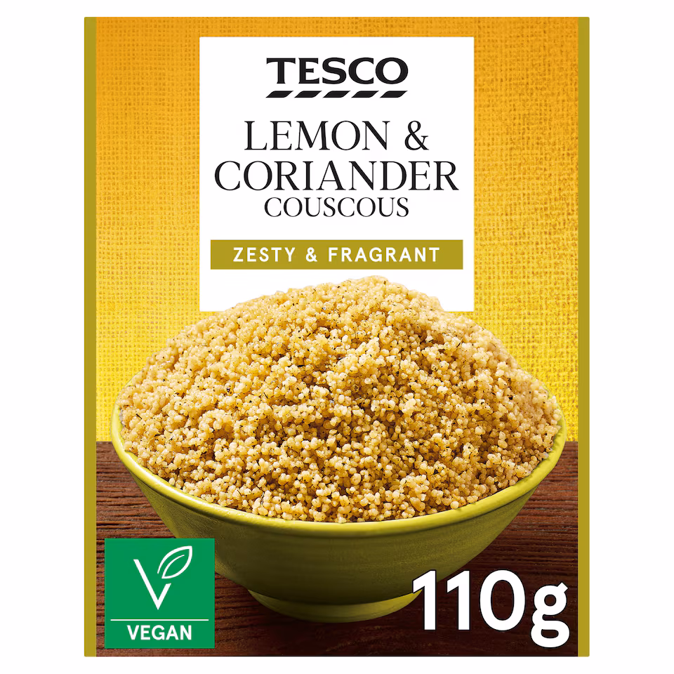 Tesco Lemon & Coriander Cous Cous 110G