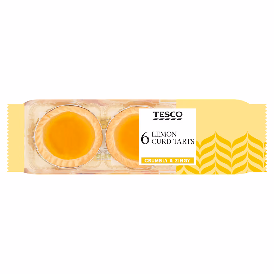 Tesco Lemon Curd Tarts 6 Pack