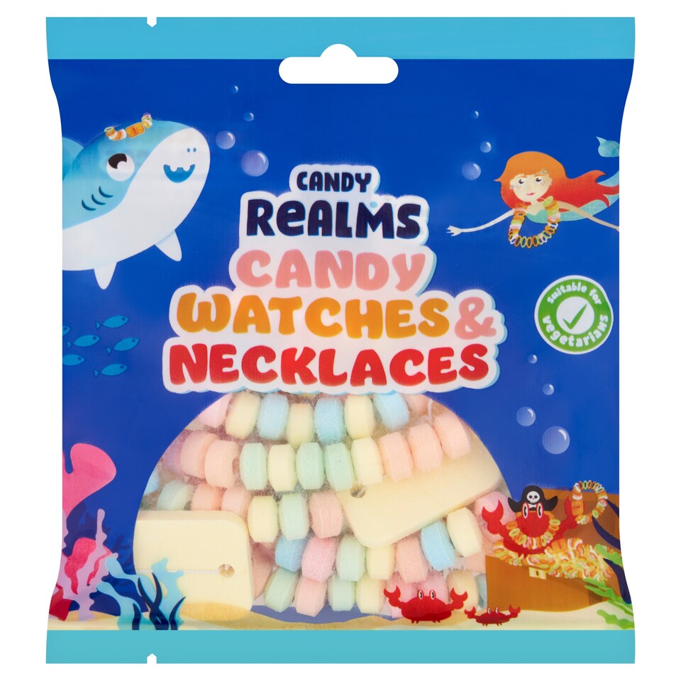 Candy Realms Candy Watches & Necklaces Fruit Flavour Sweets 102g