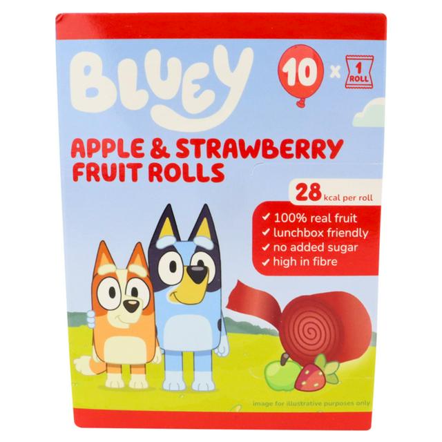 Bluey Apple & Strawberry Fruit Rolls 10 x 10g