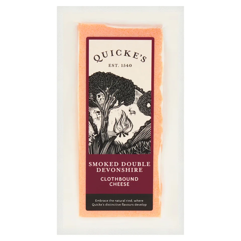 QUICKE'S Smoked Double Devonshire cheese 150g