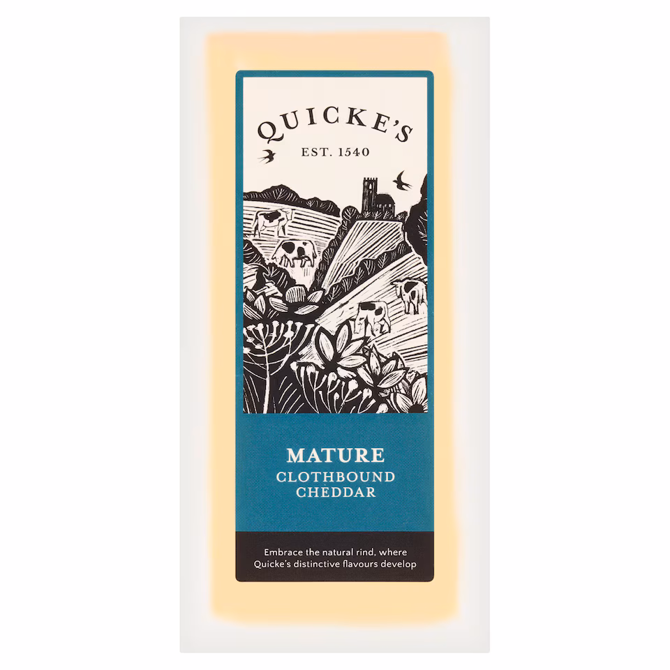 QUICKE'S MATURE CLOTHBOUND CHEDDAR 150g