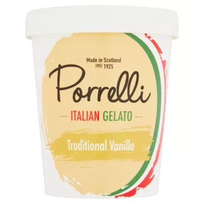Porrelli Italian Gelato Traditional Vanilla 500ml