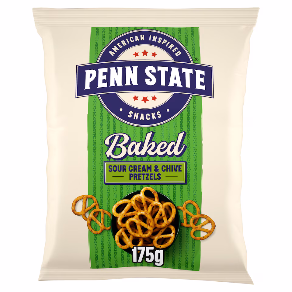 Penn State Sour Cream & Chive Sharing Pretzels 175g