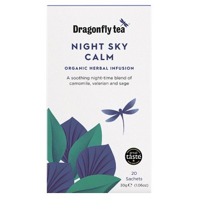 Dragonfly Tea Night Sky Calm 20 Tea Bags