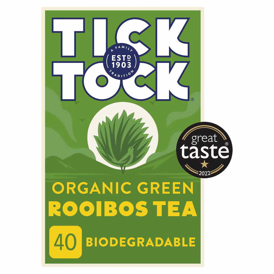 Tick Tock Organic Rooibos Green 40S 72G