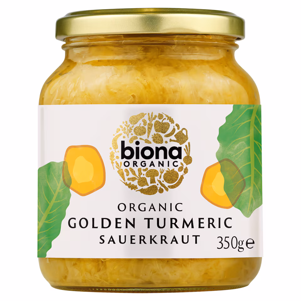 Biona Organic Golden Tumeric Sauerkraut 350g