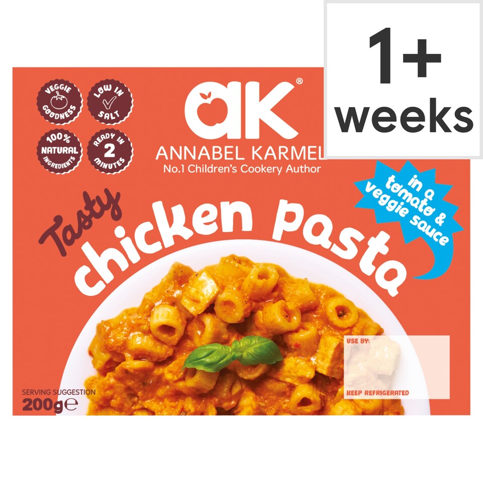 Annabel Karmel Tasty Chicken Pasta in a Tomato & Veggie Sauce 200g