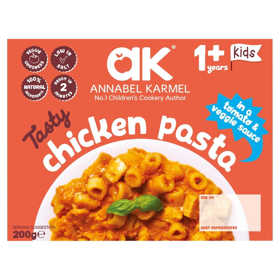 Annabel Karmel Tasty Chicken Pasta in a Tomato & Veggie Sauce 200g