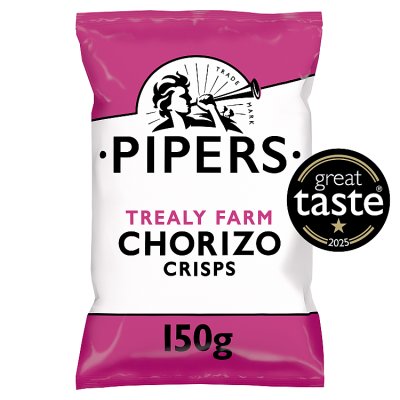 Pipers Trealy Farm Chorizo Crisps Sharing Bag