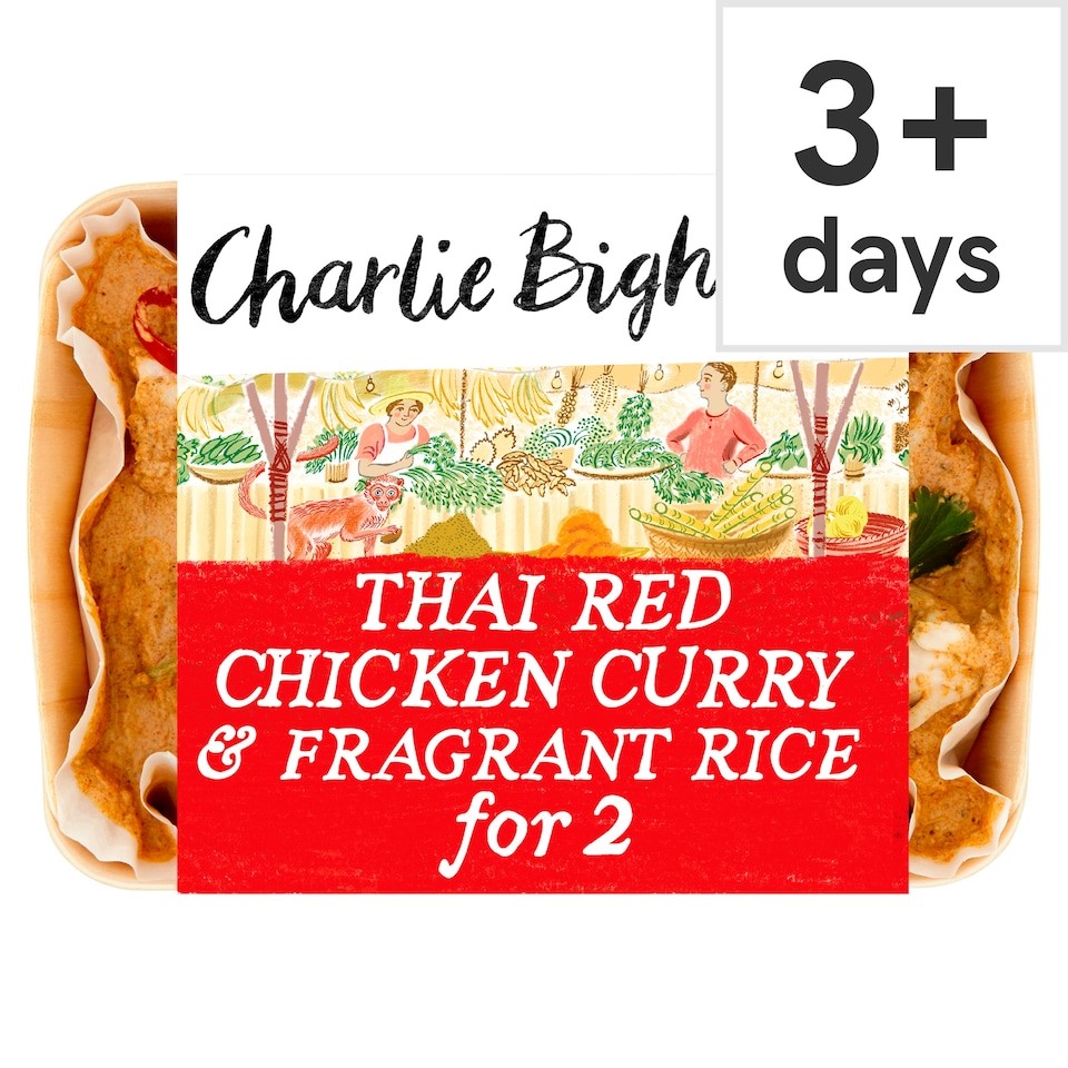 Charlie Bigham's Thai Red Chicken Curry & Rice 835G