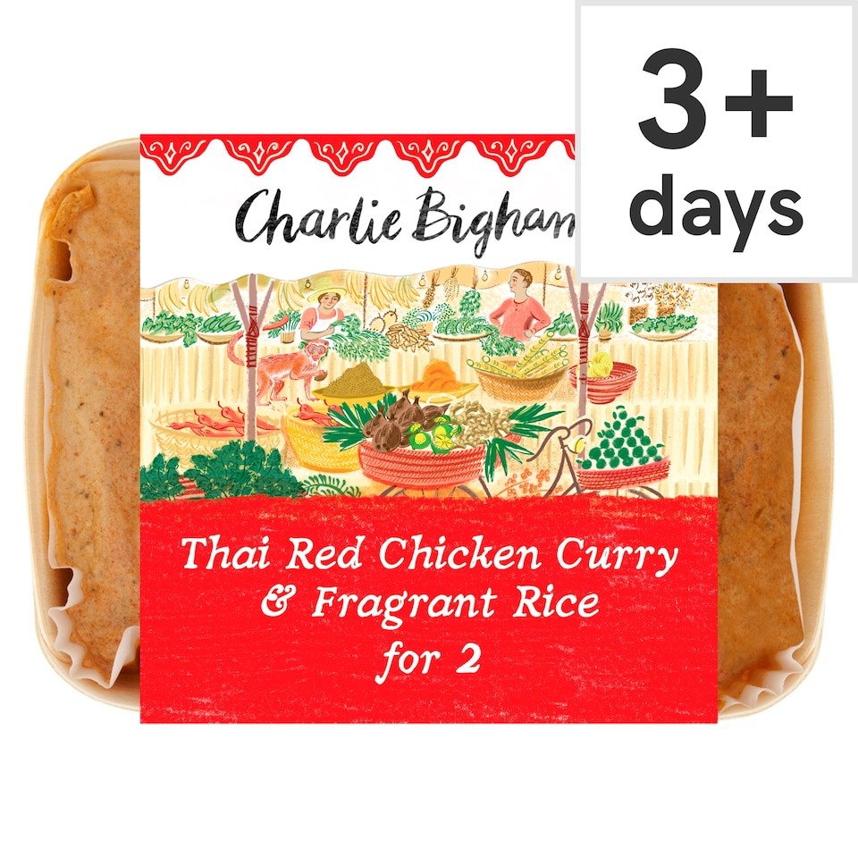 Charlie Bigham's Thai Red Chicken Curry & Rice 835G
