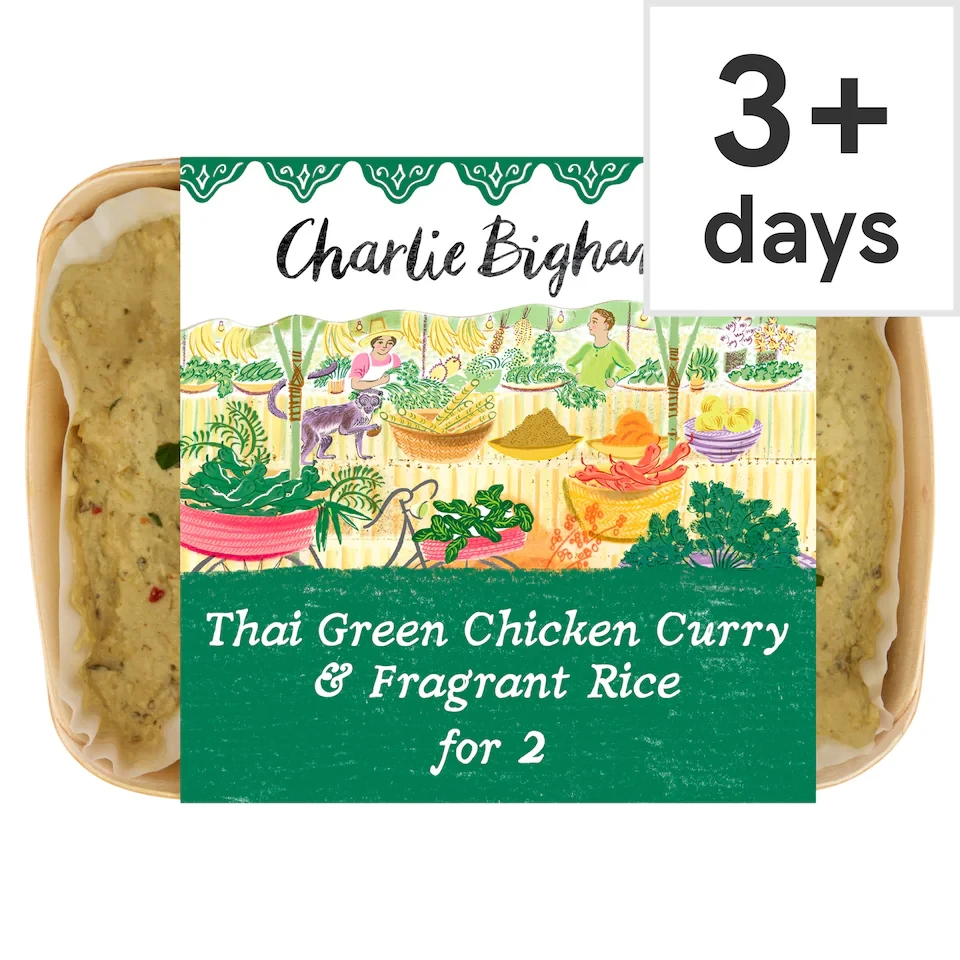 Charlie Bigham's Thai Green Chicken Curry & Fragrant Rice 805G