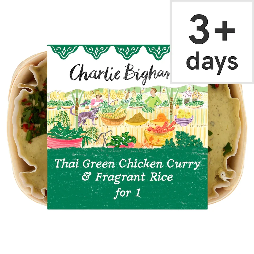 Charlie Bigham's Thai Green Chicken Curry & Fragrant Rice 403g